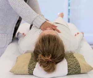 Combinatie Shiatsu massage en klankschalen